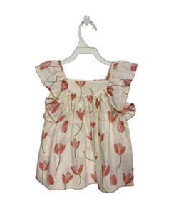 PLAY UP  PINK  FLORAL  DRESS WITH PICOT STITCHING