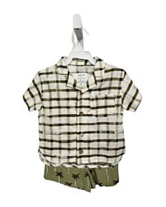 PLAY UP GREEN GINGHAM 2-PIECE OUTFIT