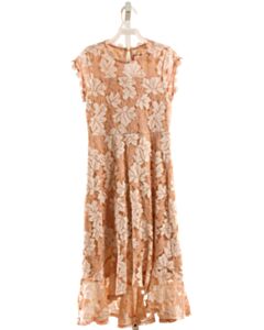POPPIES AND ROSES PINK LACE DRESS