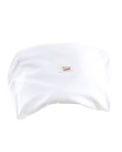 MILLY MARIE  WHITE  EMBROIDERED BLANKET