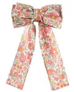 NO TAG  PINK  FLORAL  HAIR BOW