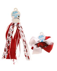 WEE ONES RED HAIR BOW