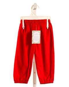 REMEMBER NGUYEN  RED CORDUROY   PANTS