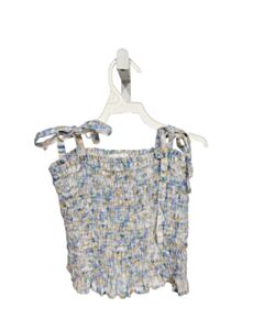 BELLA DAHL BLUE FLORAL SLEEVELESS SHIRT