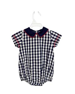 THE PROPER PEONY BLUE KNIT GINGHAM BUBBLE