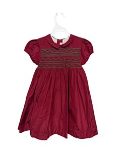 LA COQUETA  RED   SMOCKED PARTY DRESS