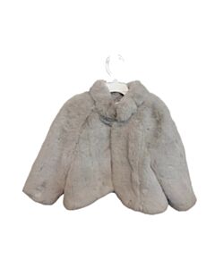 THE LITTLE WHITE COMPANY  GRAY FLEECE   DRESSY OUTERWEAR