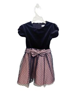 ABEL & LULA BLUE VELVET POLKA DOT PARTY DRESS
