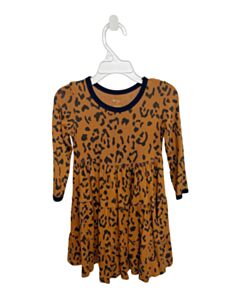 KYTE BROWN PRINTED DESIGN KNIT DRESS