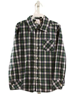 HANNAH KATE  GREEN  PLAID  DRESS SHIRT