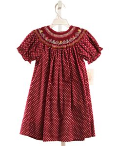 ROSALINA  PURPLE  POLKA DOT SMOCKED DRESS
