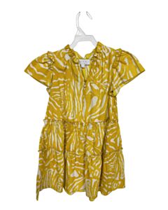 HUNTER BELL  YELLOW   PRINTED DESIGN DRESS
