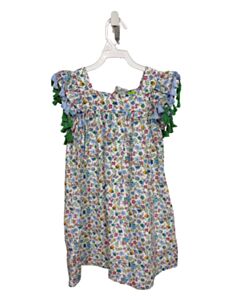 CLASSIC WHIMSY BLUE FLORAL DRESS