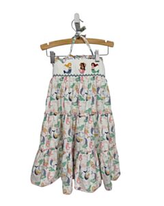 SHRIMP & GRITS  LT PINK   SMOCKED DRESS WITH PICOT STITCHING