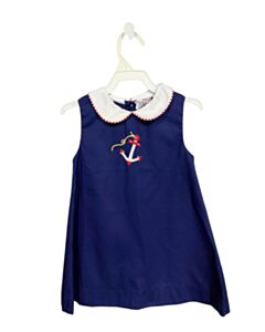 PETIT AMI  BLUE PIQUE   DRESS