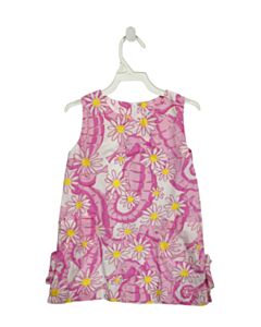 LILLY PULITZER  PINK  FLORAL PRINTED DESIGN DRESS