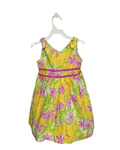 LILLY PULITZER  YELLOW  FLORAL PRINTED DESIGN DRESS