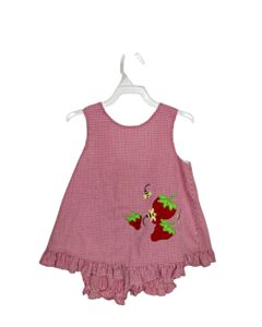 KELLY'S KIDS  RED SEERSUCKER GINGHAM  2-PIECE OUTFIT