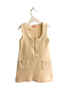BISBY BY LITTLE ENGLISH  CREAM FLEECE   DRESS