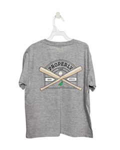 PROPERLY TIED GRAY T-SHIRT