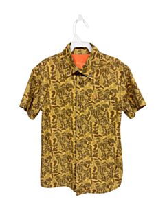 PROPERLY TIED BROWN PRINTED DESIGN DRESS SHIRT