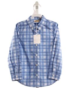THE YELLOW LAMB  BLUE  PLAID  DRESS SHIRT