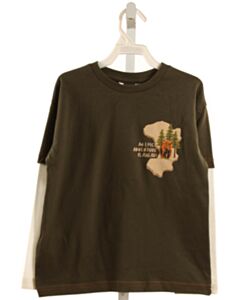 MAYORAL  FOREST GREEN   PRINTED DESIGN T-SHIRT