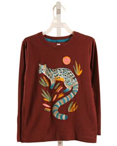 TEA  MAROON   PRINTED DESIGN T-SHIRT
