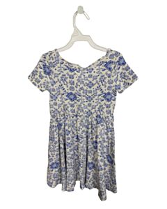 TEA BLUE FLORAL KNIT DRESS