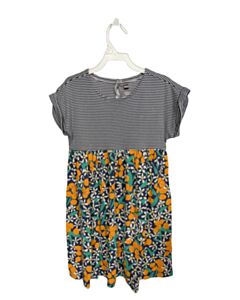 TEA BLUE FLORAL KNIT DRESS