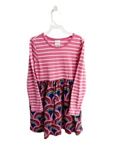 HANNA ANDERSSON PINK STRIPED KNIT DRESS