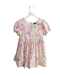 CYNTHIA ROWLEY PINK SWISS DOT FLORAL DRESS