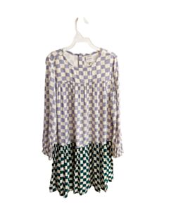 HANNA ANDERSSON PURPLE CHECK KNIT DRESS