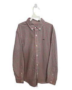 VINEYARD VINES  RED  GINGHAM  DRESS SHIRT