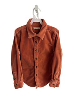 APPAMAN ORANGE CORDUROY DRESS SHIRT