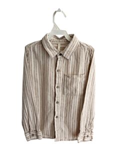 RYLEE & CRU KHAKI STRIPED DRESS SHIRT