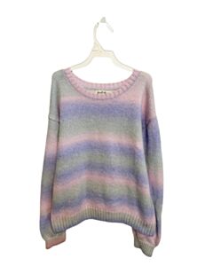 DEREK HEART PINK STRIPED SWEATER
