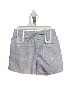 THE BEAUFORT BONNET COMPANY  BLUE  PLAID  SWIM TRUNKS
