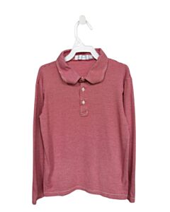 LILA + HAYES  RED  STRIPED  KNIT LS SHIRT
