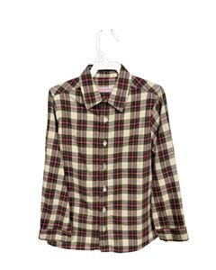 LA COQUETA RED PLAID DRESS SHIRT