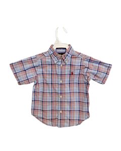 RALPH LAUREN BLUE PLAID DRESS SHIRT