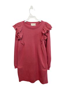 BTWEEN PINK DRESS WITH EYELET TRIM