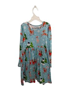 RAYLEE ROO BLUE POLKA DOT KNIT DRESS