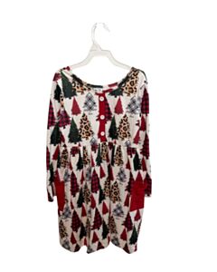 RUFFLE GIRL  RED    KNIT DRESS