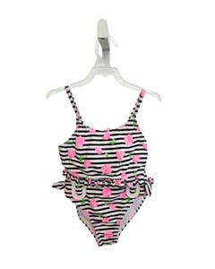 BTWEEN BLACK STRIPED 2-PIECE SWIMSUIT