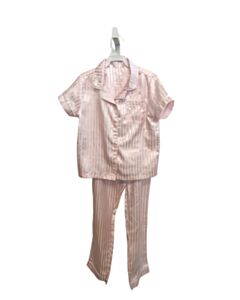 TAHAR  PINK SILK STRIPED  LOUNGEWEAR