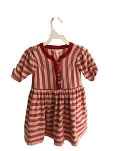 MATILDA JANE PINK STRIPED KNIT DRESS