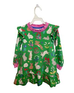 MINI BODEN  GREEN  FLORAL  KNIT DRESS