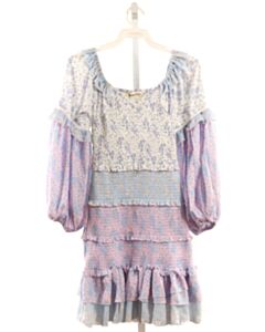 YVONNE & LOVE  LAVENDER  FLORAL SMOCKED DRESS