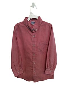 REMEMBER NGUYEN  RED  GINGHAM  DRESS SHIRT